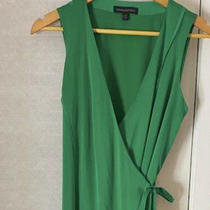 Banana Republic Green Wrap Dress